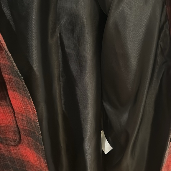 Banana Republic Long red plaid flannel Shacket Size XL - Picture 7 of 10